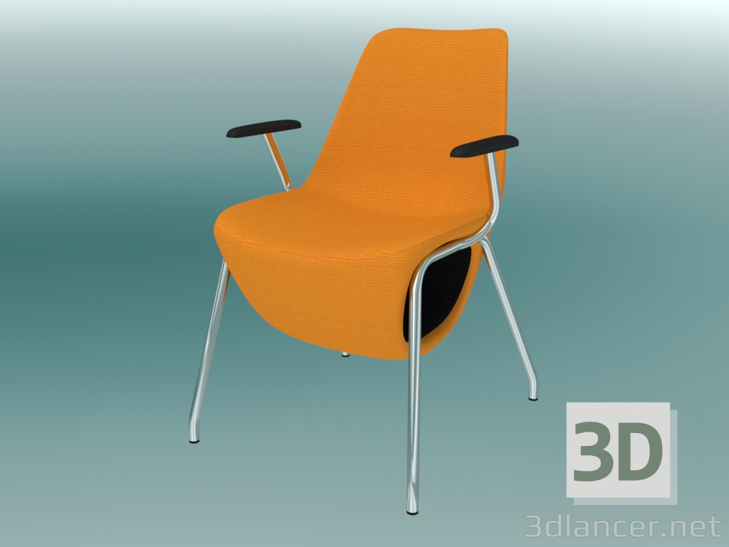 3d model Armchair (10H 2P) - preview
