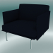 3d model Chair studio Outline (Vidar 554, Polished Aluminum) - preview