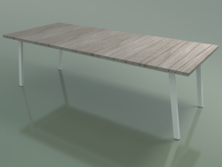 Стол уличный обеденный InOut (133, White Lacquered Aluminium, MAT-CL)