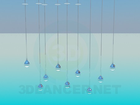3d модель Длинные одиночные светильники – превью 3d модель Длинные одиночные светильники – превью