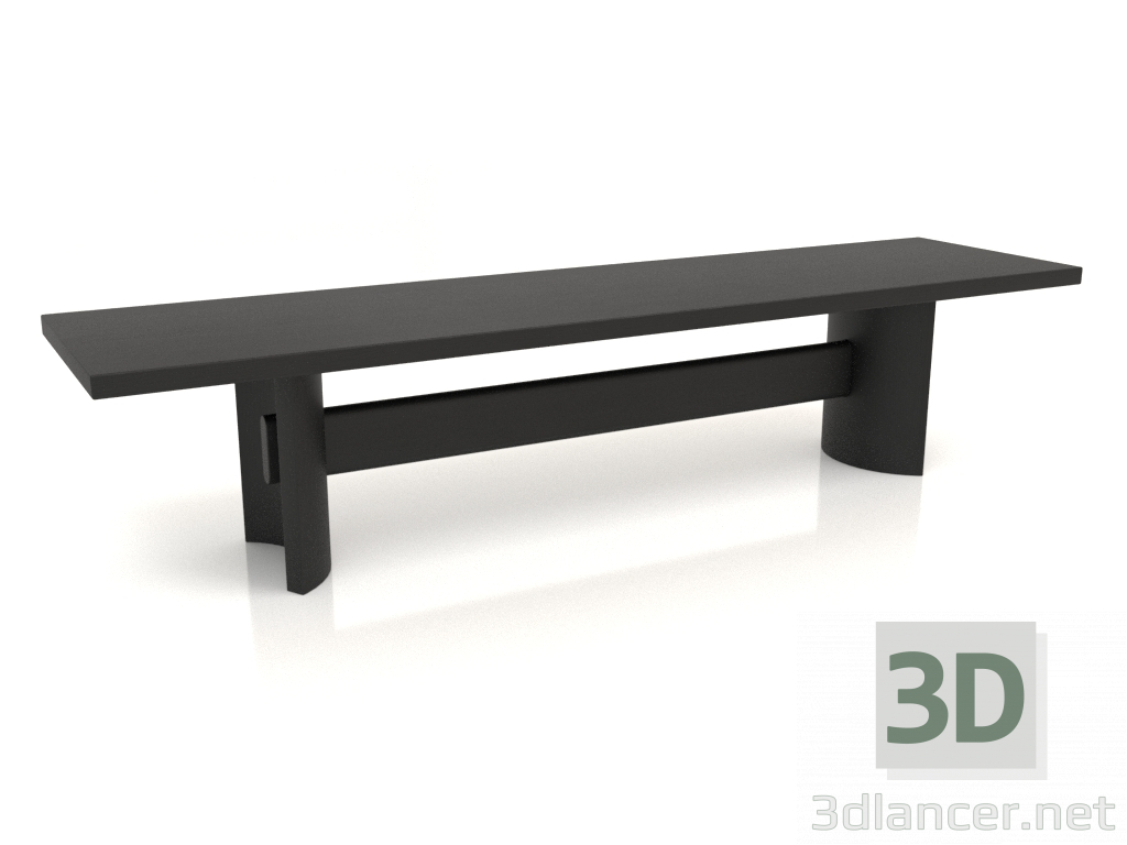 3D Modell Bank VK (1600x400x350, Holz schwarz) - Vorschau