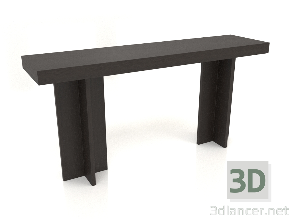 3D modeli Konsol masası KT 14 (1600x400x775, ahşap kahverengi koyu) - önizleme