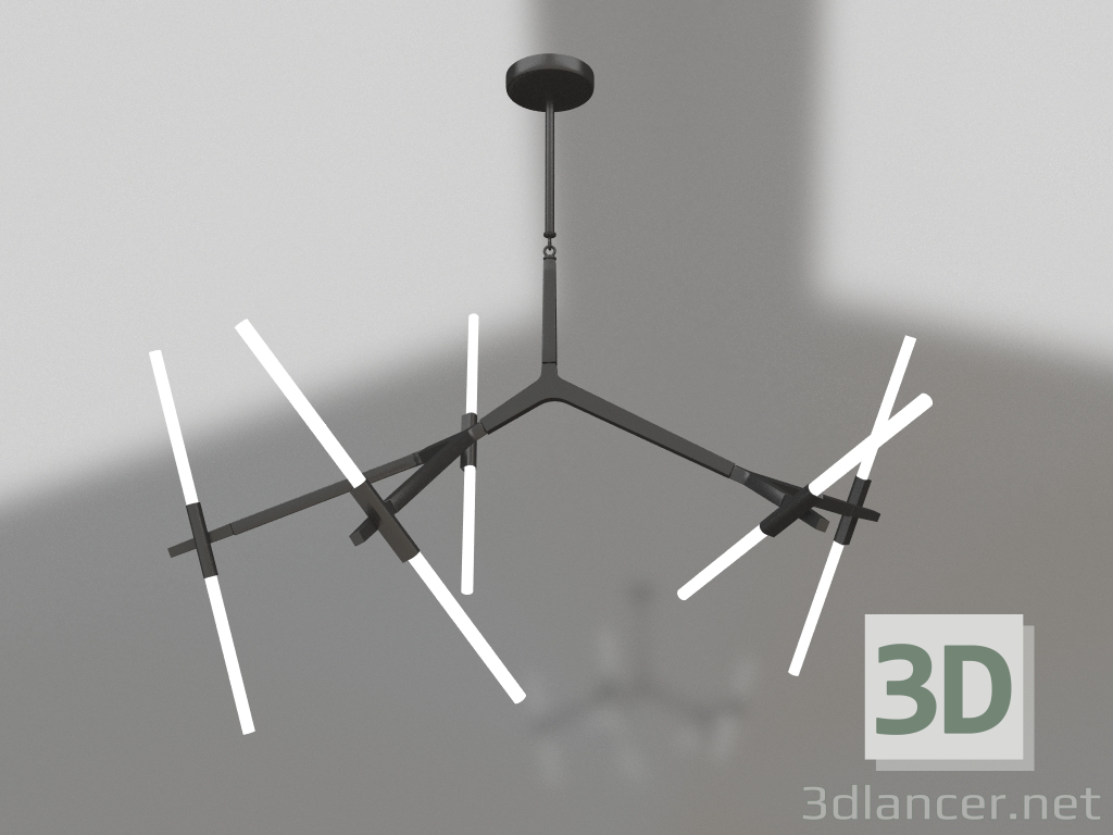 3D Modell Kronleuchter Nix schwarz (07531-10.19) - Vorschau