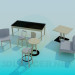 3d model Furniture set - preview
