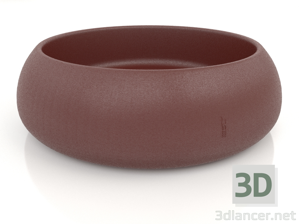 modèle 3D Pot de fleurs 4 (Vin rouge) - preview