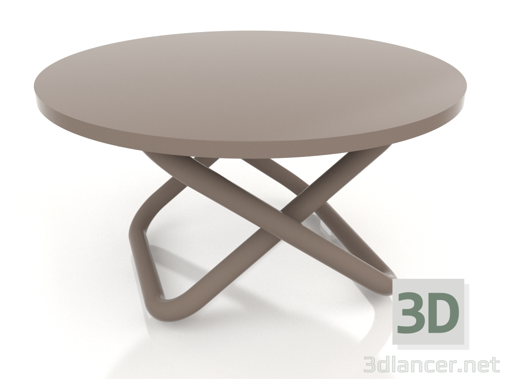 modello 3D Tavolino basso Ø48 (Bronzo) - anteprima