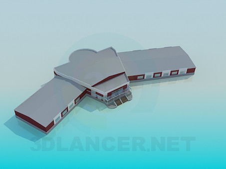 3d модель Здание – превью 3d модель Здание – превью
