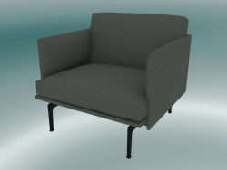 Esboço do estúdio da cadeira (Fiord 961, preto)