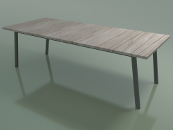 Tavolo da pranzo esterno InOut (133, Alluminio laccato grigio, MAT-CL)