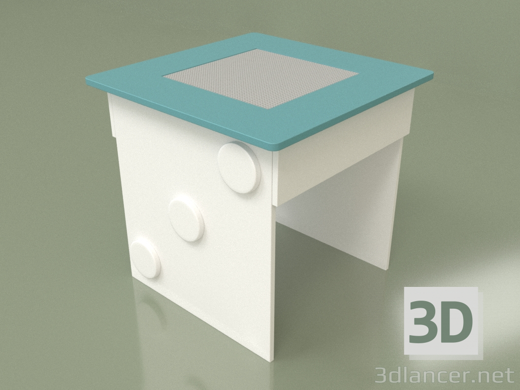 3d модель Стол игровой с площадкой (Mussone) – превью