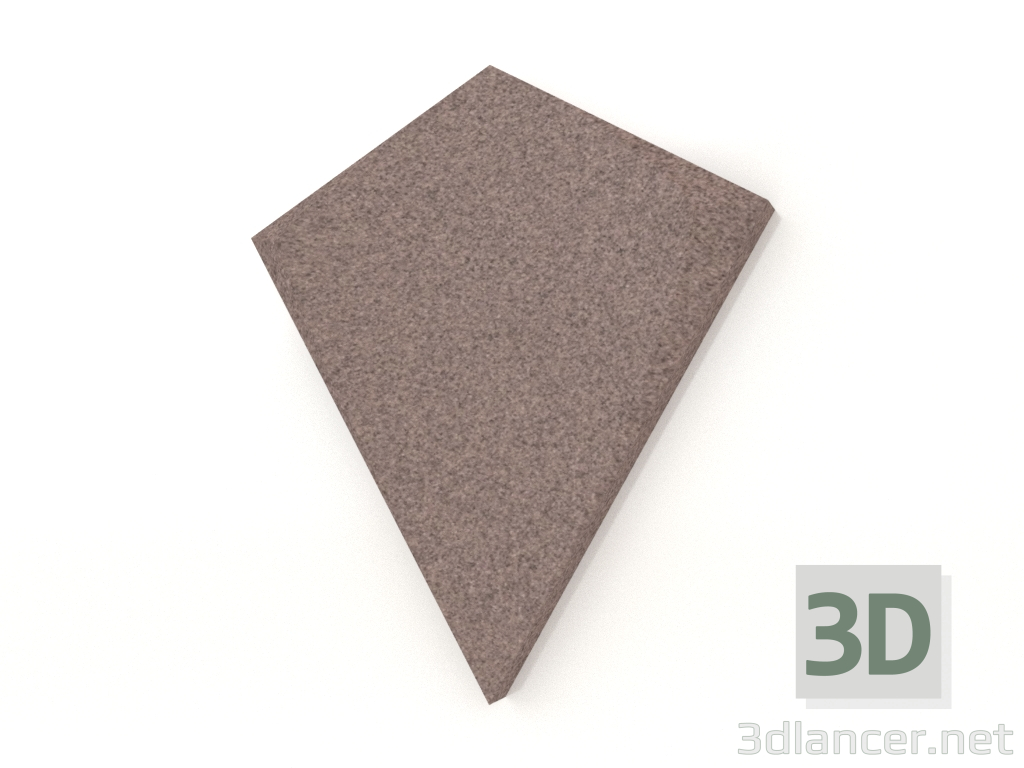 3d модель 3D настінна панель KITE (коричневий) – превью