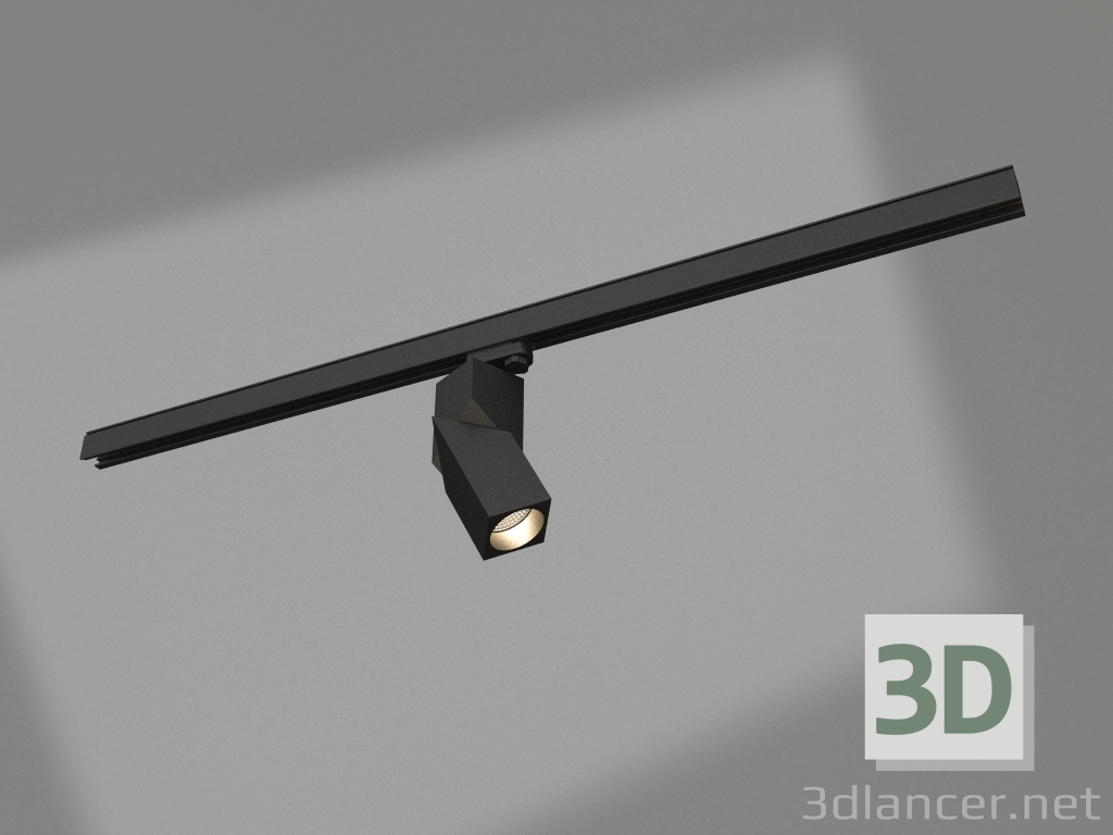 3D Modell Lampe LGD-TWIST-TRACK-4TR-S60x60-12W Warm3000 (BK, 30 Grad) - Vorschau