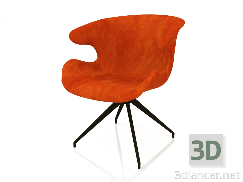 modèle 3D Fauteuil Mia (Orange) - preview