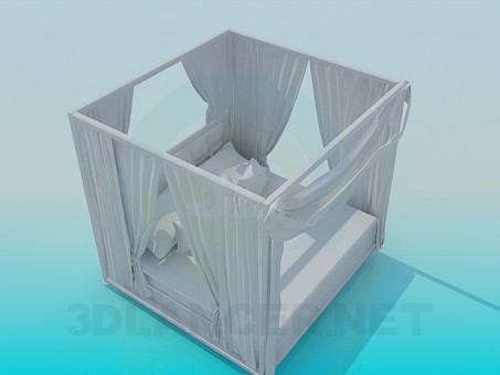 3d модель Кровать – превью 3d модель Кровать – превью