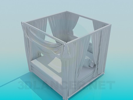 3d модель Кровать – превью 3d модель Кровать – превью