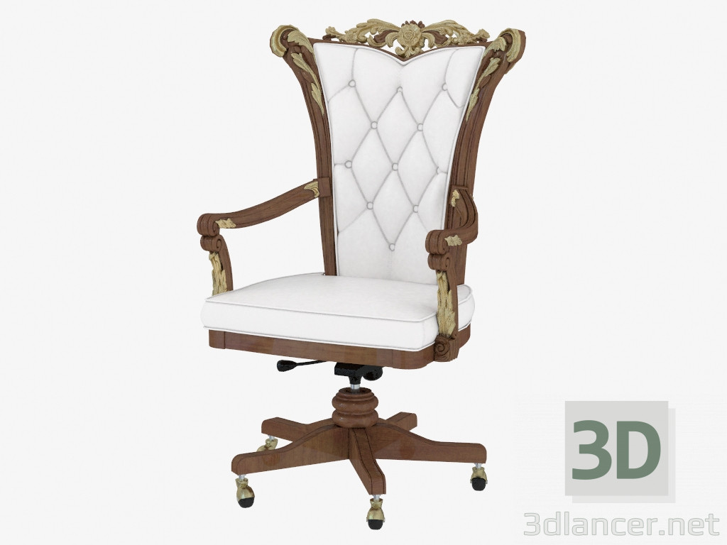 Modelo 3d Cadeira de escritório em estilo clássico 208 - preview