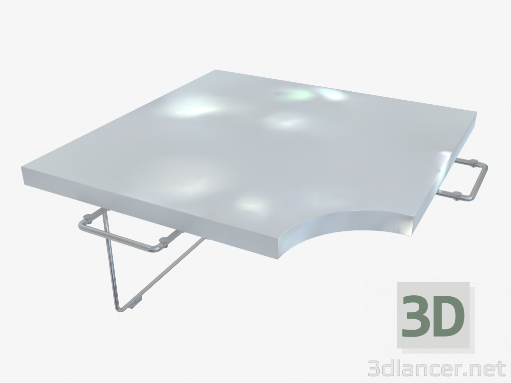 3d model Corner table (corner part) - preview