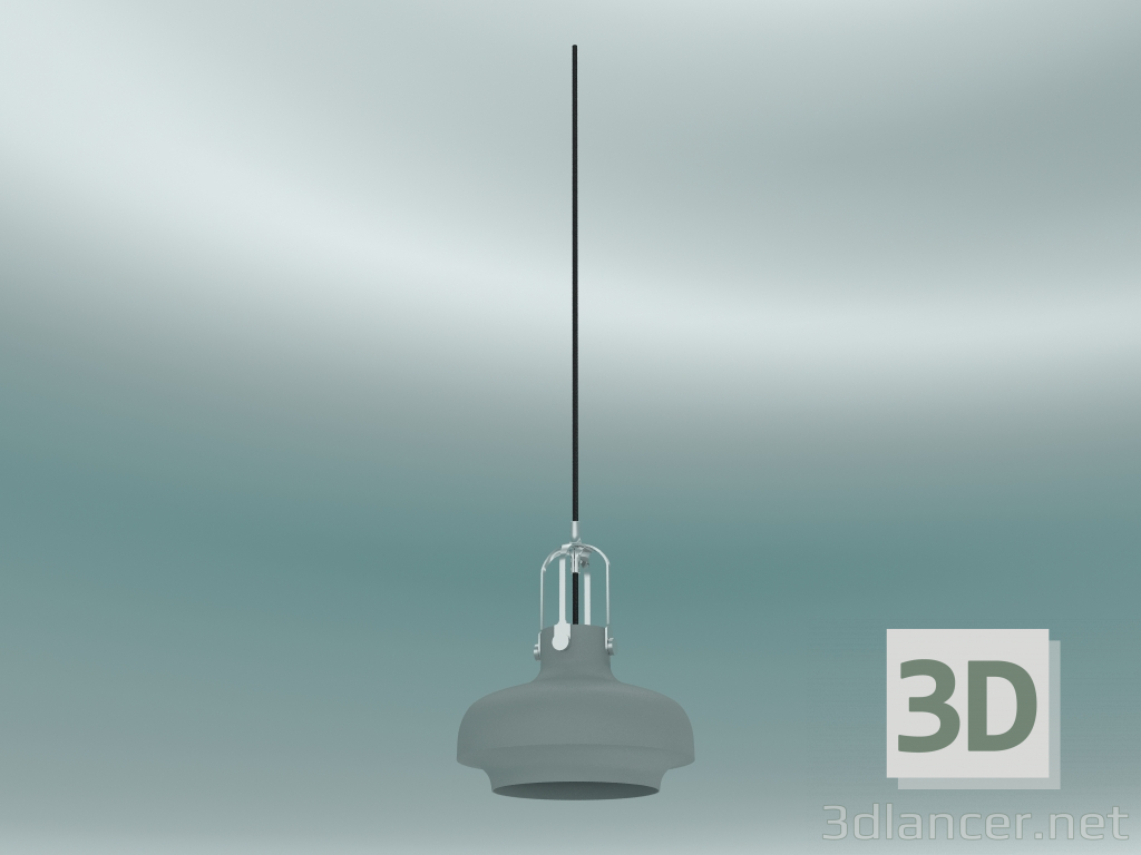 3d model Pendant lamp Copenhagen (SC6, Ø20cm H 25cm, Matt moss) - preview