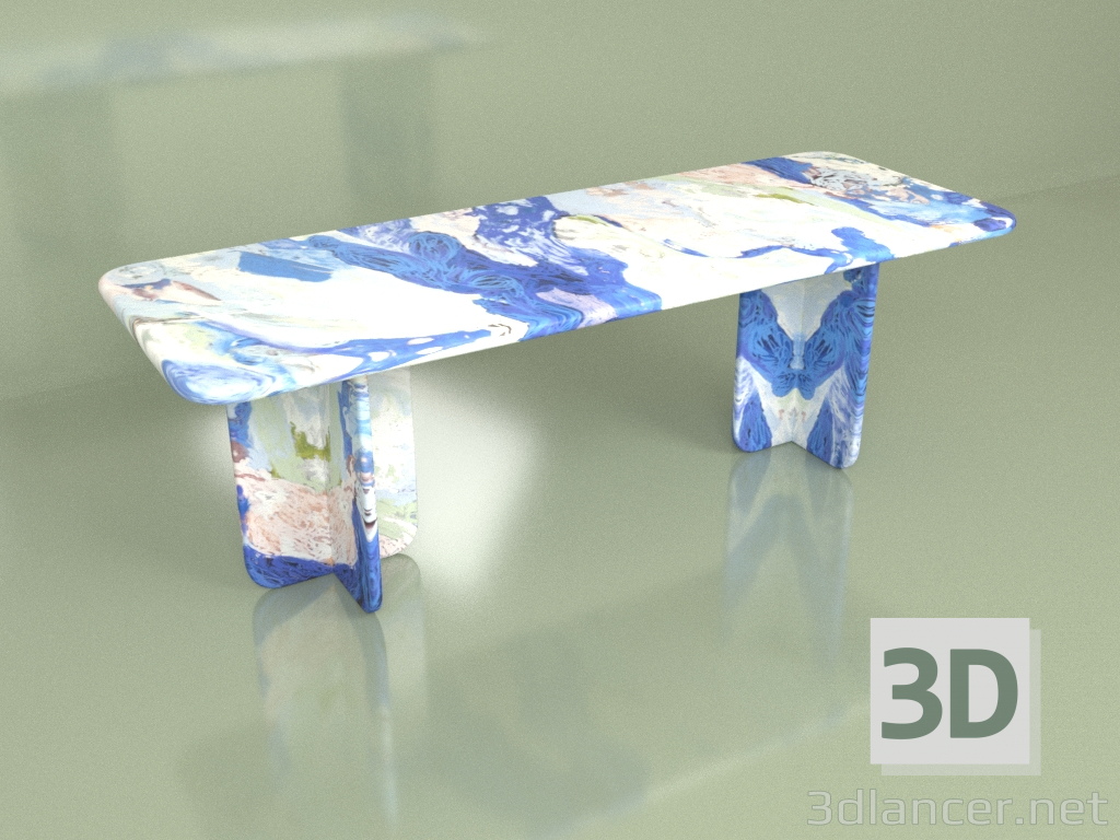 3d model SUMINAGASHI table (option 5) - preview