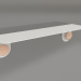 modello 3D Mensola Hook 60 (Bianco) - anteprima