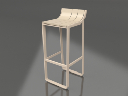 Stool with a low back (Sand)