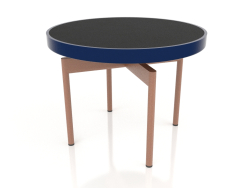 Round coffee table Ø60 (Night blue, DEKTON Domoos)