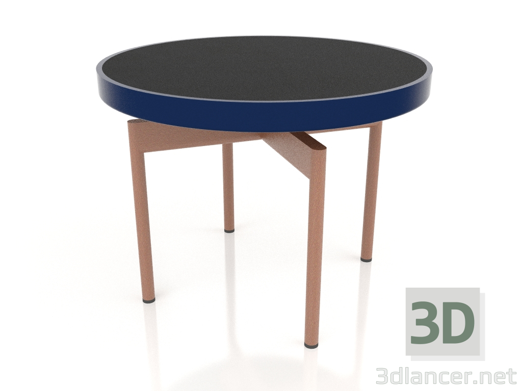 modèle 3D Table basse ronde Ø60 (Bleu nuit, DEKTON Domoos) - preview