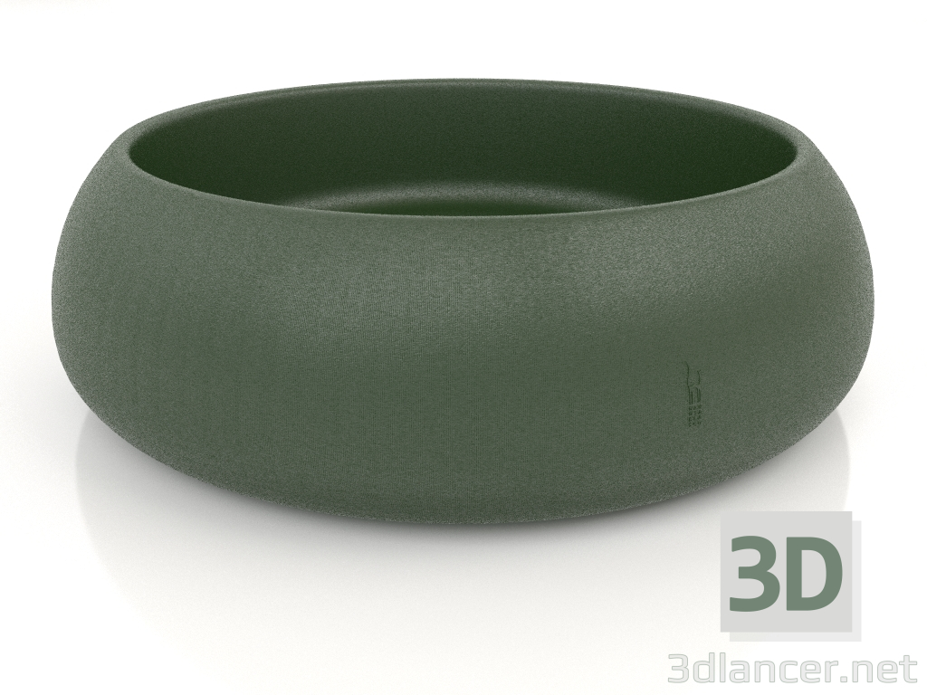 3D modeli Bir bitki için saksı 4 (Şişe yeşil) - önizleme