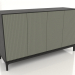 Modelo 3d Móvel de TV FARGO com fachadas fresadas 1600x500x950 mm (oliveira, carvalho preto, opção 4) - preview