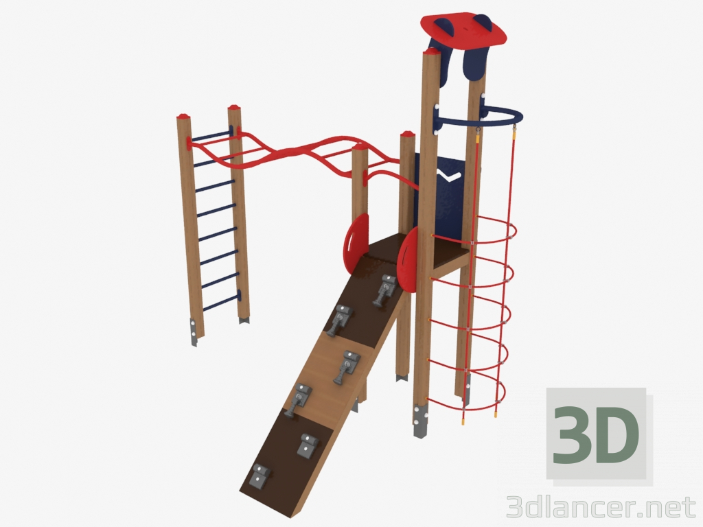 3 डी मॉडल बच्चों के खेल परिसर (7812) - पूर्वावलोकन