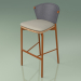 3d model Bar stool 050 (Gray, Metal Rust, Teak) - preview