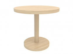 Table à manger DT 012 (D=800x750, bois blanc)
