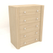 3d model Chest of drawers TM 022 (910x480x1140, wood white) - preview