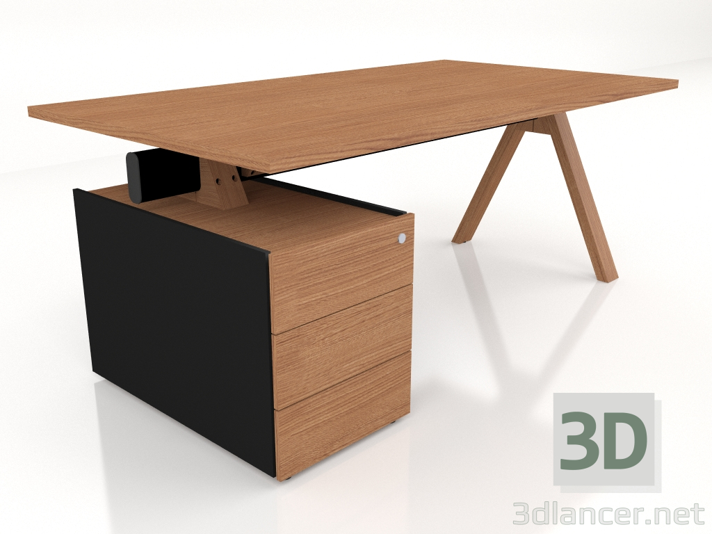 modèle 3D Table de travail Viga Executive V07L (1800x1000) - preview