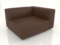 Single sofa module with an armrest on the left