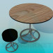 3d модель Круглий стіл з круглим табуретом – превью