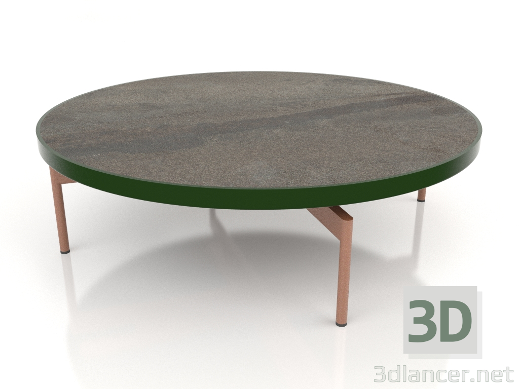 modèle 3D Table basse ronde Ø120 (Vert bouteille, DEKTON Radium) - preview