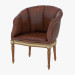 3d model Classic leather armchair 217 - preview