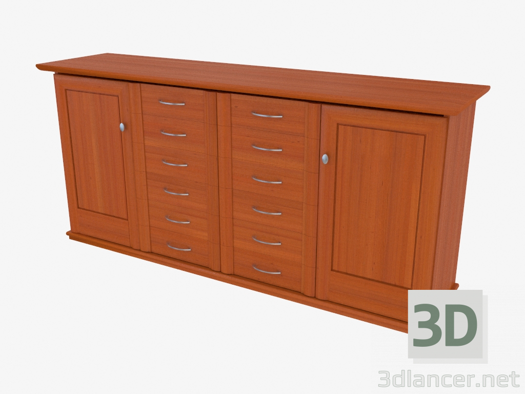 3d model Four-section buffet (9711-43) - preview