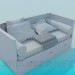 3d model Sofá cama - vista previa