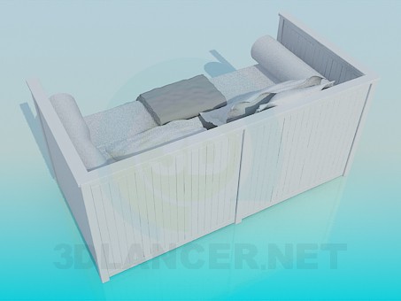 3d модель Диван-кровать – превью 3d модель Диван-кровать – превью