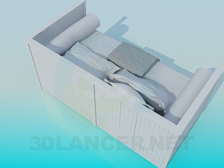 3d модель Диван-кровать – превью 3d модель Диван-кровать – превью