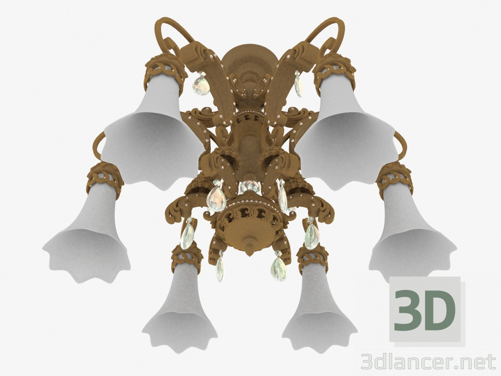modèle 3D Lustre Ponga (2431 6) - preview