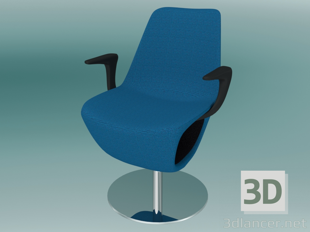 3 डी मॉडल कुंडा कुर्सी (10R 2P) - पूर्वावलोकन
