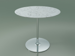 Tavolo rotondo 0745 (H 74 - P 80 cm, marmo, CRO)