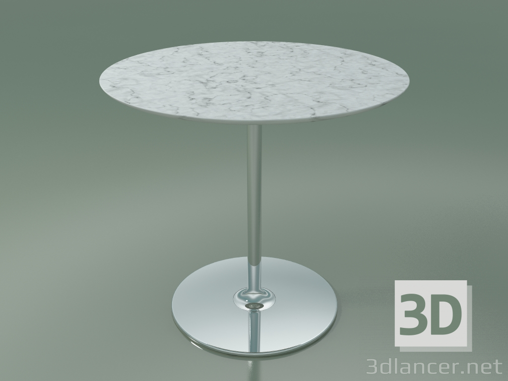 modello 3D Tavolo rotondo 0745 (H 74 - P 80 cm, marmo, CRO) - anteprima