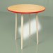 3D Modell Runder Tisch Sputnik 70 cm Furnier (rot) - Vorschau
