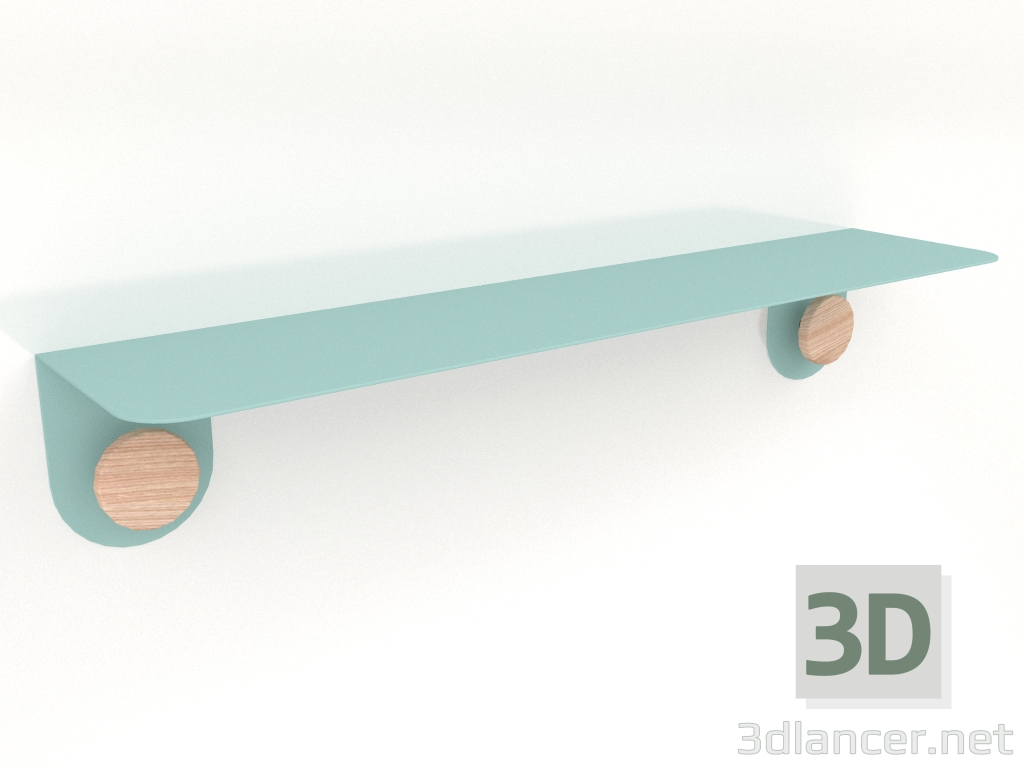 modello 3D Mensola Hook 70 (Verde chiaro) - anteprima