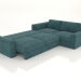 3d model PALERMO corner sofa (unfolded, upholstery option 2) - preview