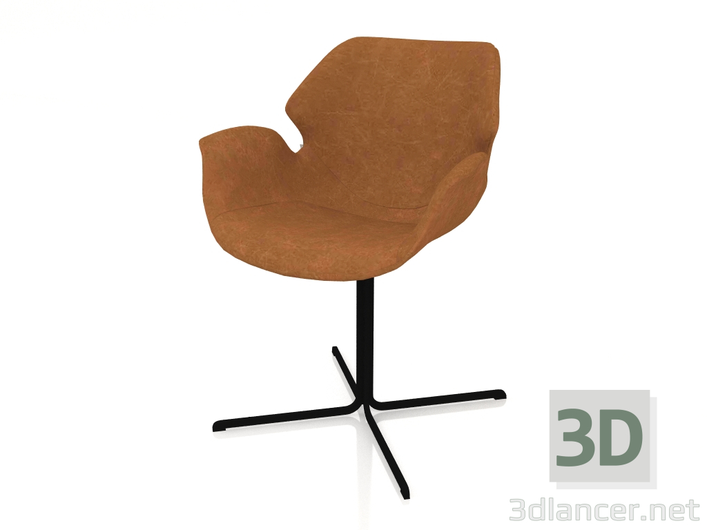 3d model Sillón Nikki All (Marrón) - vista previa